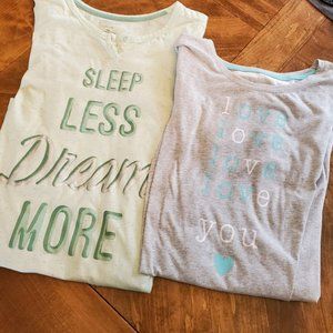 2 Sonoma Pajama Sleepshirts